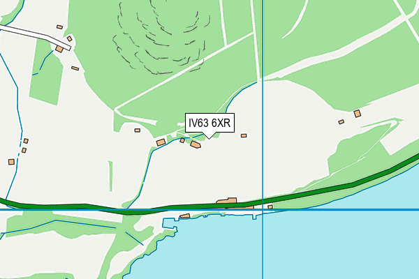 IV63 6XR map - OS VectorMap District (Ordnance Survey)