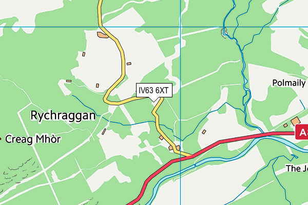 IV63 6XT map - OS VectorMap District (Ordnance Survey)