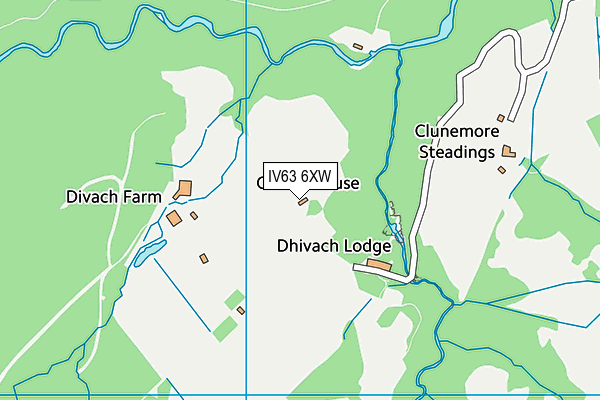 IV63 6XW map - OS VectorMap District (Ordnance Survey)