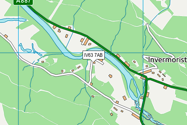 IV63 7AB map - OS VectorMap District (Ordnance Survey)