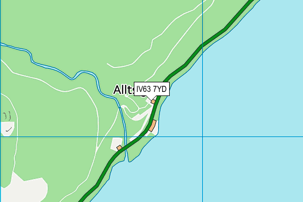 IV63 7YD map - OS VectorMap District (Ordnance Survey)