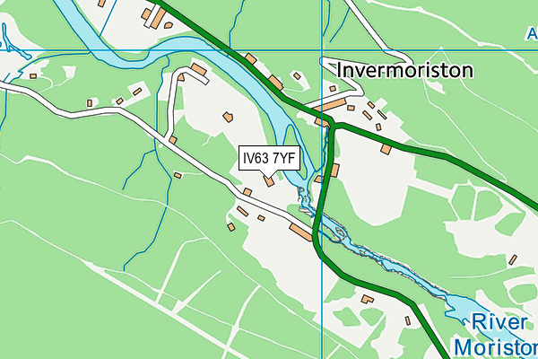 IV63 7YF map - OS VectorMap District (Ordnance Survey)