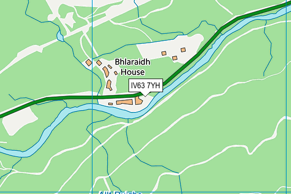 IV63 7YH map - OS VectorMap District (Ordnance Survey)