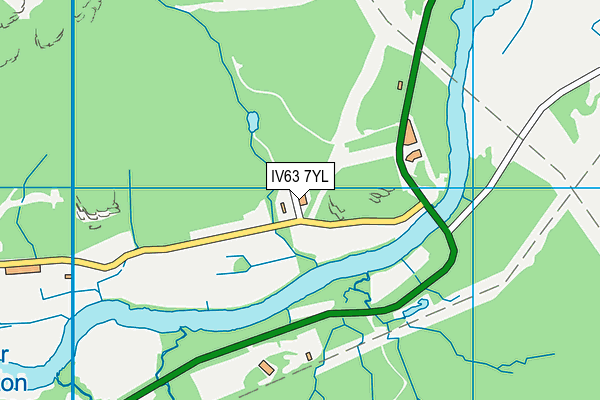 IV63 7YL map - OS VectorMap District (Ordnance Survey)