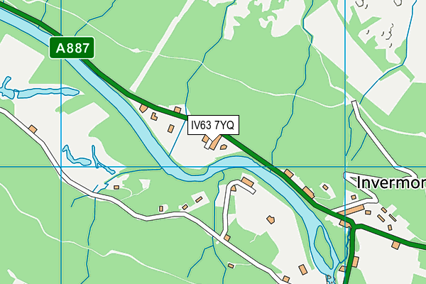 IV63 7YQ map - OS VectorMap District (Ordnance Survey)