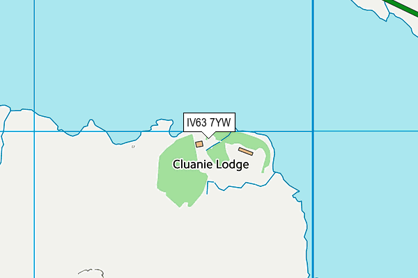 IV63 7YW map - OS VectorMap District (Ordnance Survey)