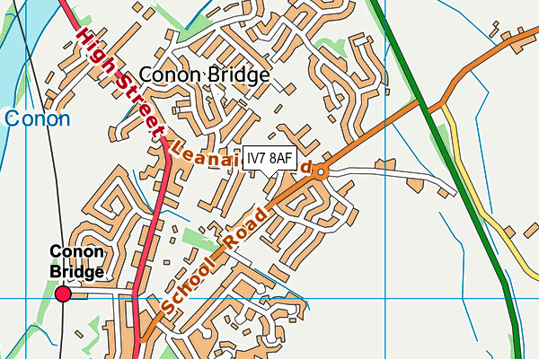 IV7 8AF map - OS VectorMap District (Ordnance Survey)