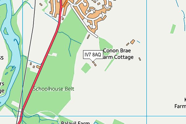 IV7 8AQ map - OS VectorMap District (Ordnance Survey)