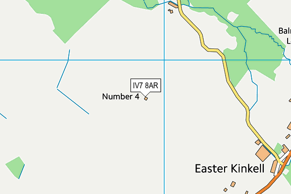 IV7 8AR map - OS VectorMap District (Ordnance Survey)