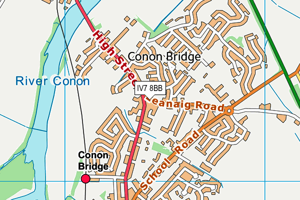 IV7 8BB map - OS VectorMap District (Ordnance Survey)