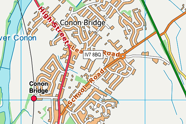 IV7 8BQ map - OS VectorMap District (Ordnance Survey)