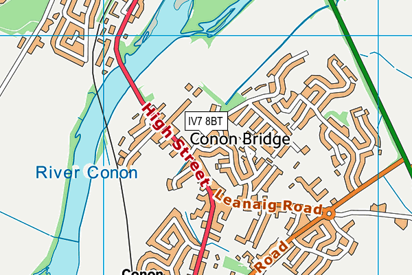 IV7 8BT map - OS VectorMap District (Ordnance Survey)