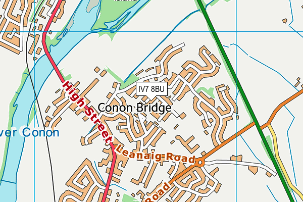 IV7 8BU map - OS VectorMap District (Ordnance Survey)