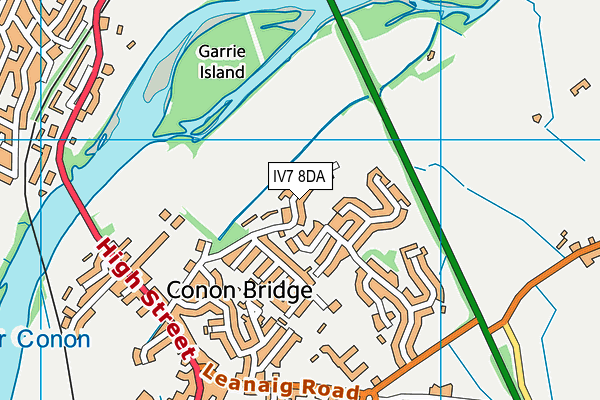 IV7 8DA map - OS VectorMap District (Ordnance Survey)