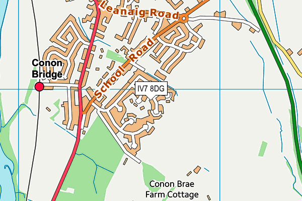 IV7 8DG map - OS VectorMap District (Ordnance Survey)