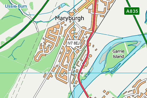 IV7 8EJ map - OS VectorMap District (Ordnance Survey)