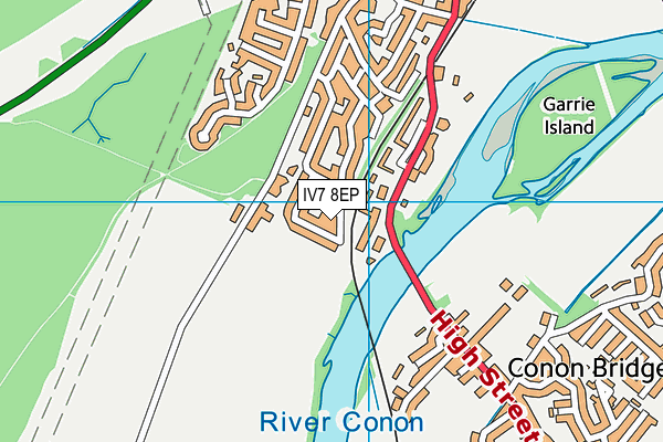 IV7 8EP map - OS VectorMap District (Ordnance Survey)