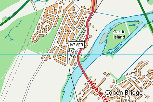 IV7 8ER map - OS VectorMap District (Ordnance Survey)