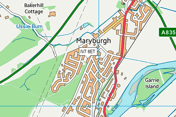 IV7 8ET map - OS VectorMap District (Ordnance Survey)