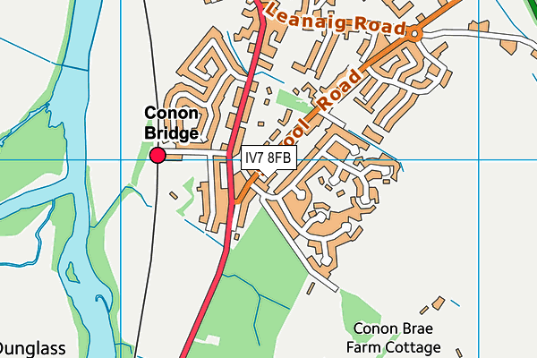 IV7 8FB map - OS VectorMap District (Ordnance Survey)