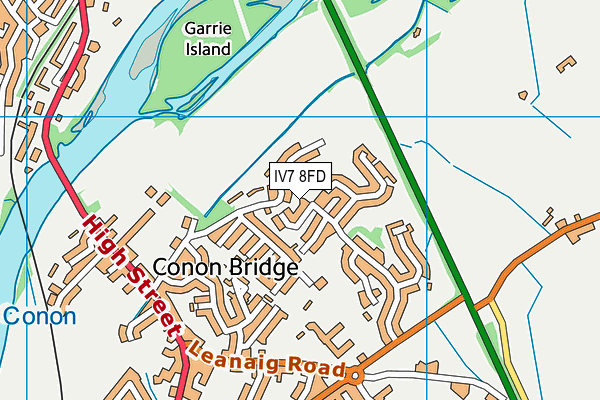 IV7 8FD map - OS VectorMap District (Ordnance Survey)