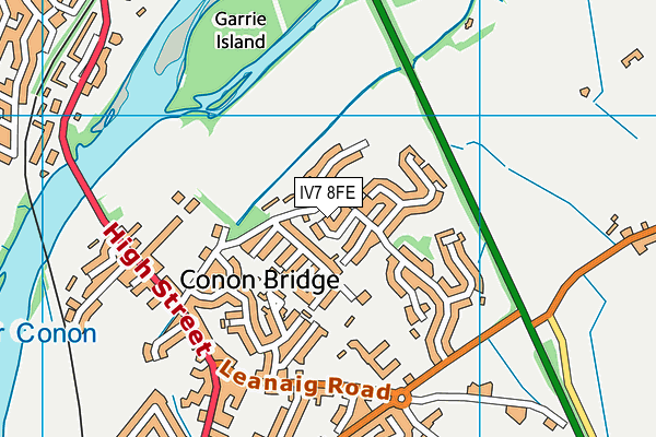 IV7 8FE map - OS VectorMap District (Ordnance Survey)