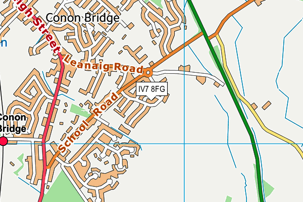 IV7 8FG map - OS VectorMap District (Ordnance Survey)