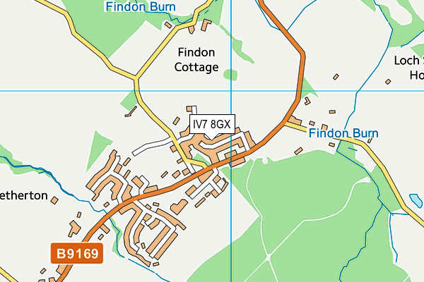 IV7 8GX map - OS VectorMap District (Ordnance Survey)