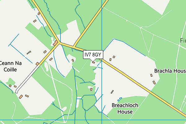 IV7 8GY map - OS VectorMap District (Ordnance Survey)