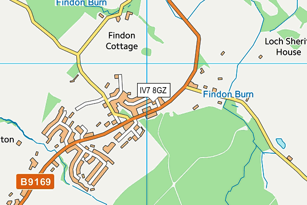 IV7 8GZ map - OS VectorMap District (Ordnance Survey)