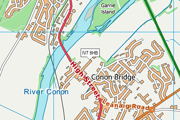 IV7 8HB map - OS VectorMap District (Ordnance Survey)