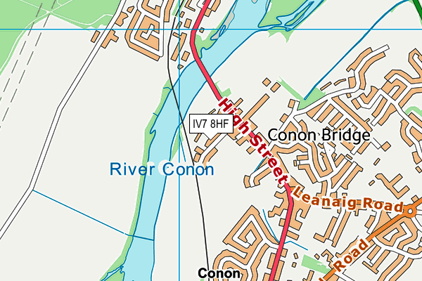 IV7 8HF map - OS VectorMap District (Ordnance Survey)