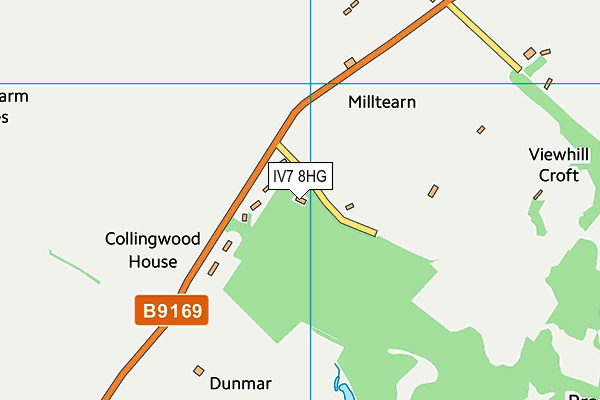 IV7 8HG map - OS VectorMap District (Ordnance Survey)