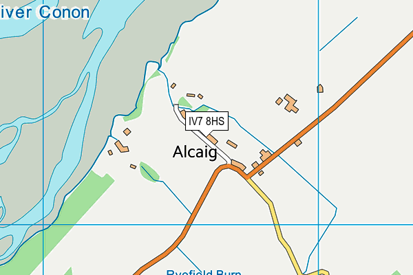 IV7 8HS map - OS VectorMap District (Ordnance Survey)