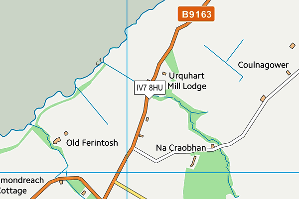 IV7 8HU map - OS VectorMap District (Ordnance Survey)