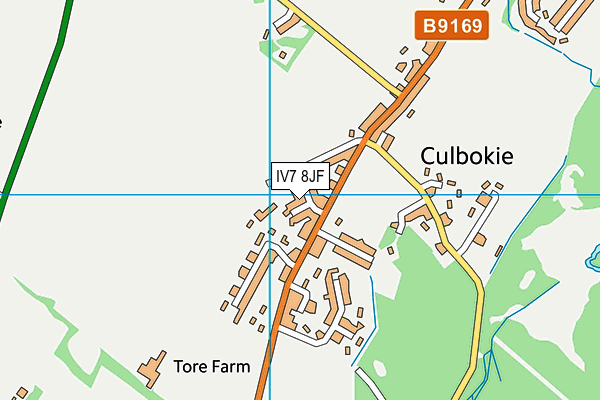 IV7 8JF map - OS VectorMap District (Ordnance Survey)