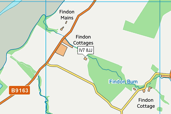 IV7 8JJ map - OS VectorMap District (Ordnance Survey)