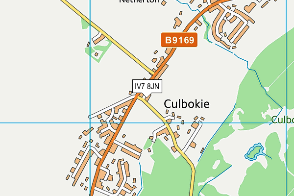 IV7 8JN map - OS VectorMap District (Ordnance Survey)