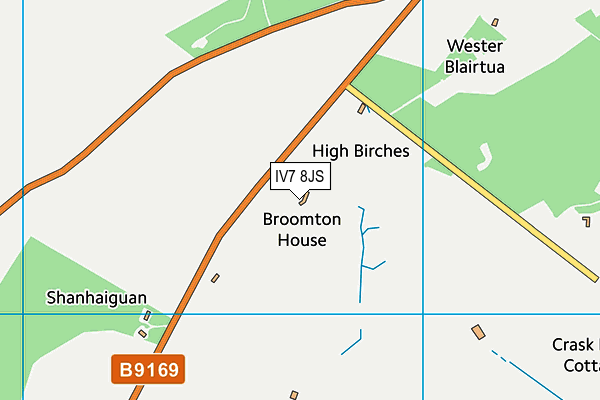 IV7 8JS map - OS VectorMap District (Ordnance Survey)