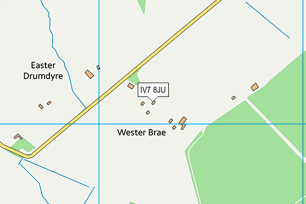 IV7 8JU map - OS VectorMap District (Ordnance Survey)