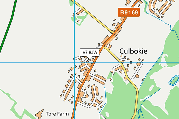 IV7 8JW map - OS VectorMap District (Ordnance Survey)