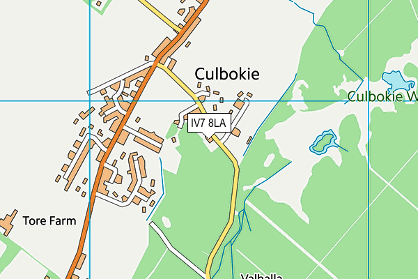 IV7 8LA map - OS VectorMap District (Ordnance Survey)