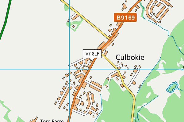 IV7 8LF map - OS VectorMap District (Ordnance Survey)