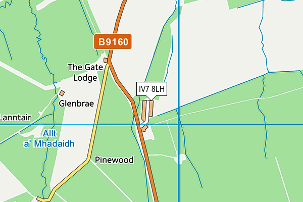 IV7 8LH map - OS VectorMap District (Ordnance Survey)