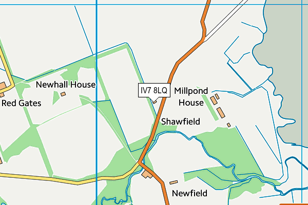 IV7 8LQ map - OS VectorMap District (Ordnance Survey)