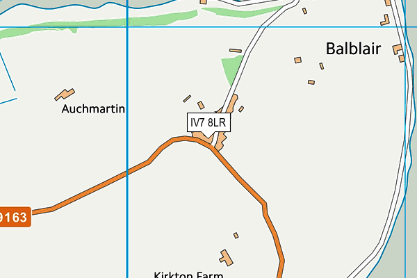 IV7 8LR map - OS VectorMap District (Ordnance Survey)