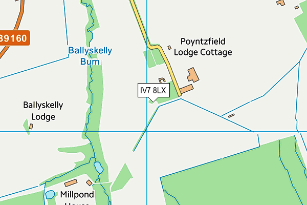 IV7 8LX map - OS VectorMap District (Ordnance Survey)