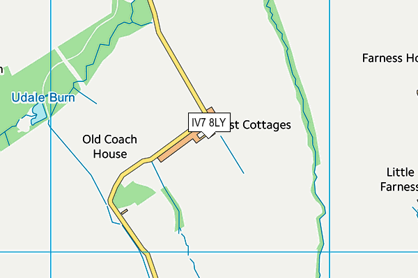 IV7 8LY map - OS VectorMap District (Ordnance Survey)