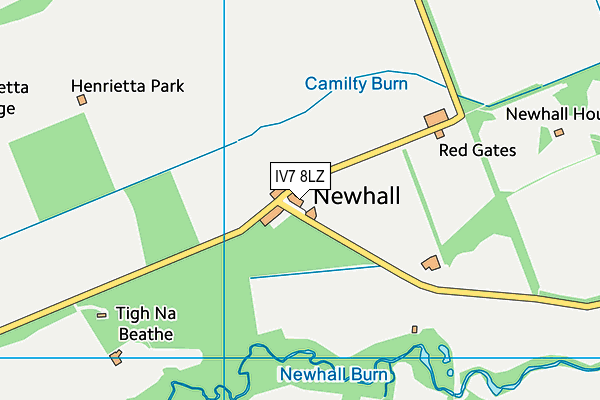 IV7 8LZ map - OS VectorMap District (Ordnance Survey)