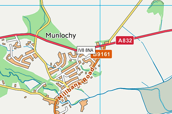 IV8 8NA map - OS VectorMap District (Ordnance Survey)